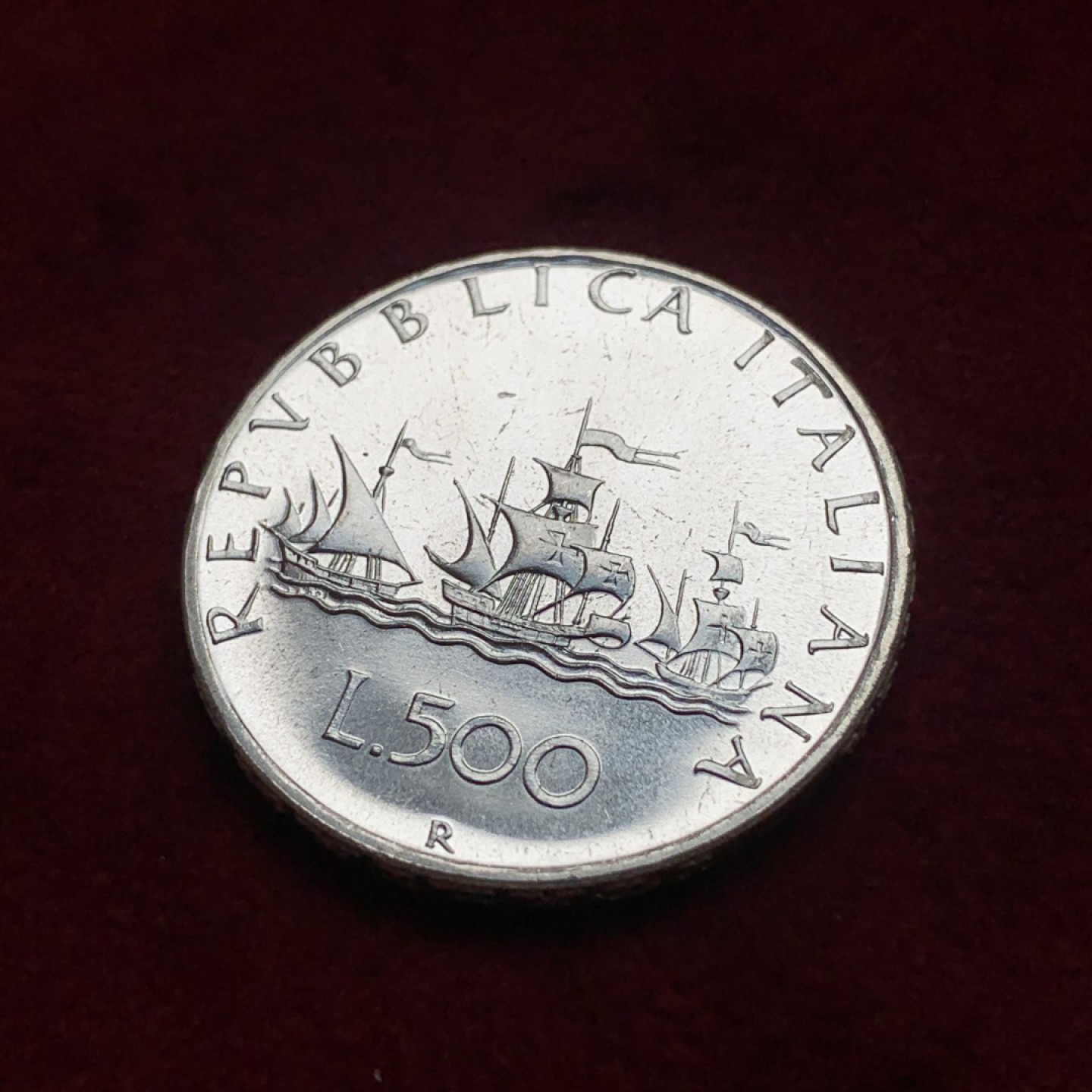 《竞宝斋》第76场-本周日，周一2场连拍（全场不限金额包邮） 1970R意大利500里拉银币，PL状态和光度很好