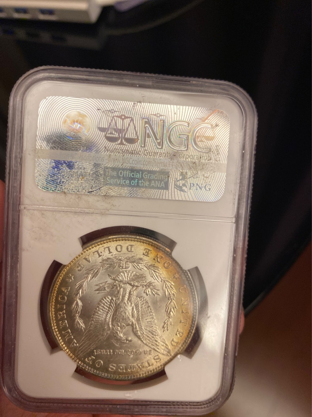 收藏联盟Quantum Auction 第178期拍卖 今晚七点开拍 1887年美国鹰洋 NGC MS65🌟五彩包浆