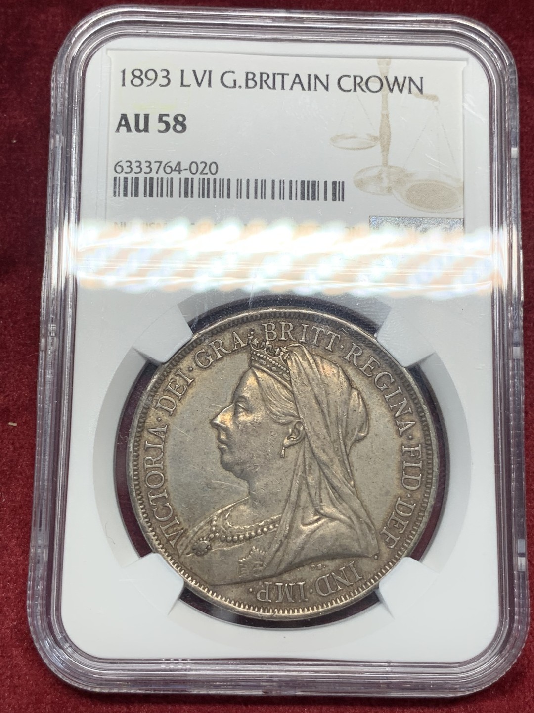 《竞宝斋》第76场-本周日，周一2场连拍（全场不限金额包邮） NGC-AU58 英国1893年马剑，原汁原味，包浆漂亮