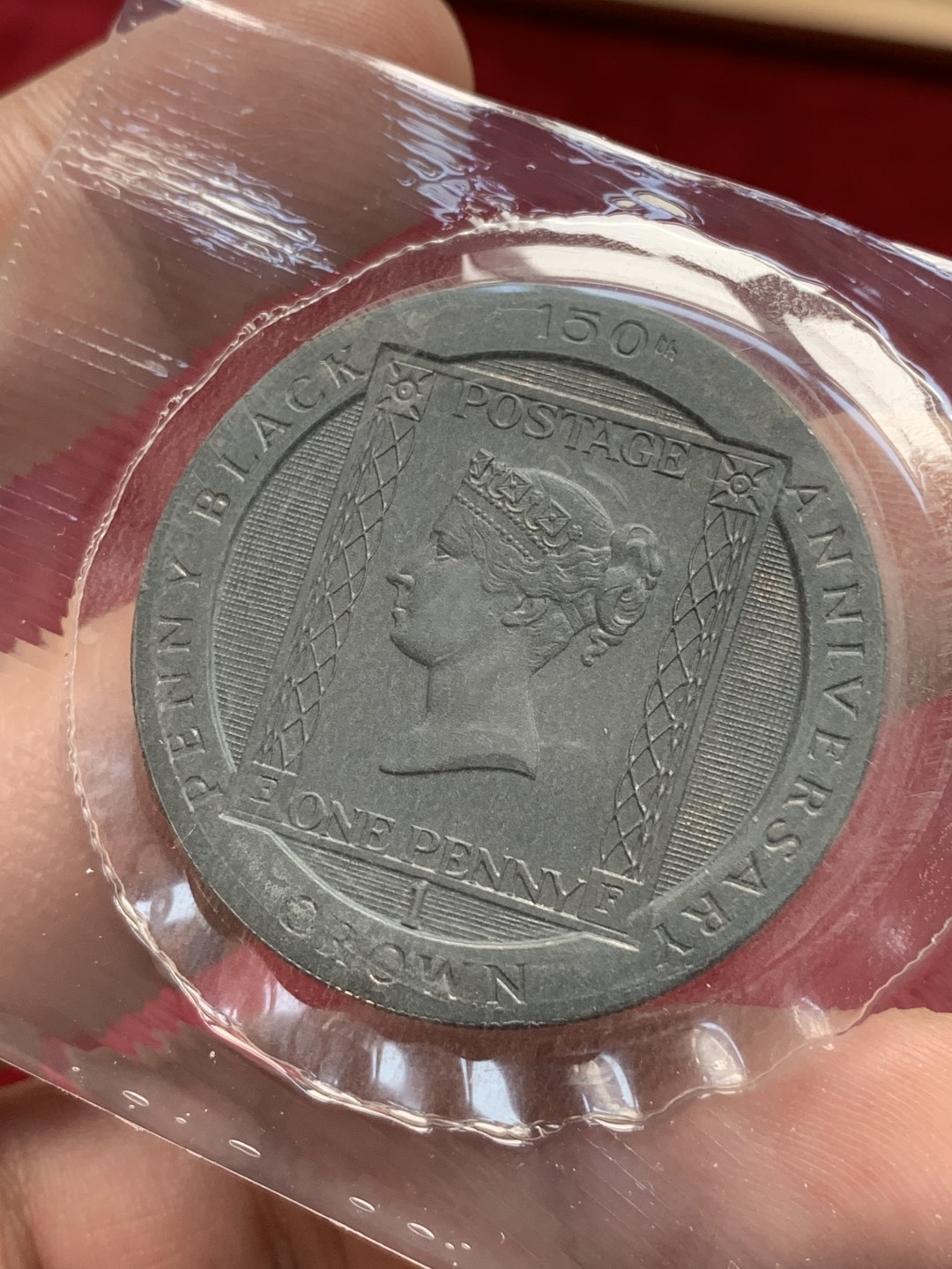 《竞宝斋》第76场-本周日，周一2场连拍（全场不限金额包邮） 马恩岛 1990年  黑便士镍币纪念 卡装 原包装