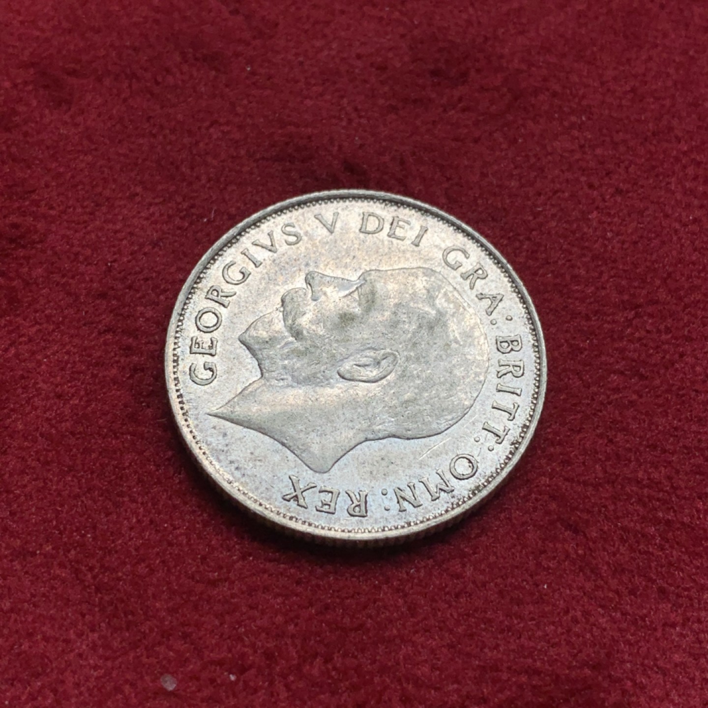 《竞宝斋》第76场-本周日，周一2场连拍（全场不限金额包邮） 好品 1923 乔治五世先令银币 头发都打出来了