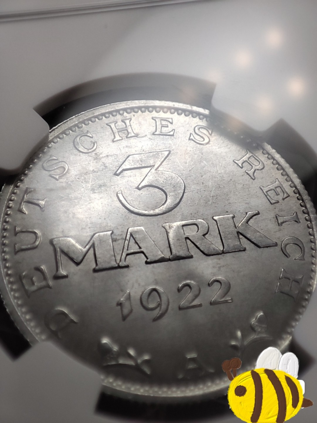gush小明220721 1922德国3马克原光铝币