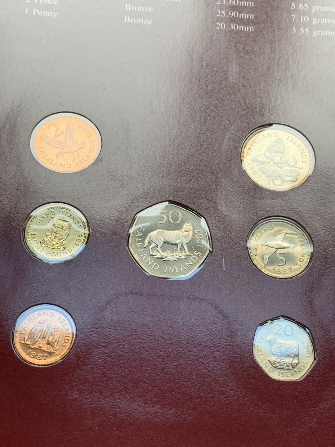 《竞宝斋》第76场-本周日，周一2场连拍（全场不限金额包邮） 3套一组 佛得角套币UNC共7枚+福克兰群岛1987年清年份套币全套+根西岛1985年清年份全套，富兰克林精选品种