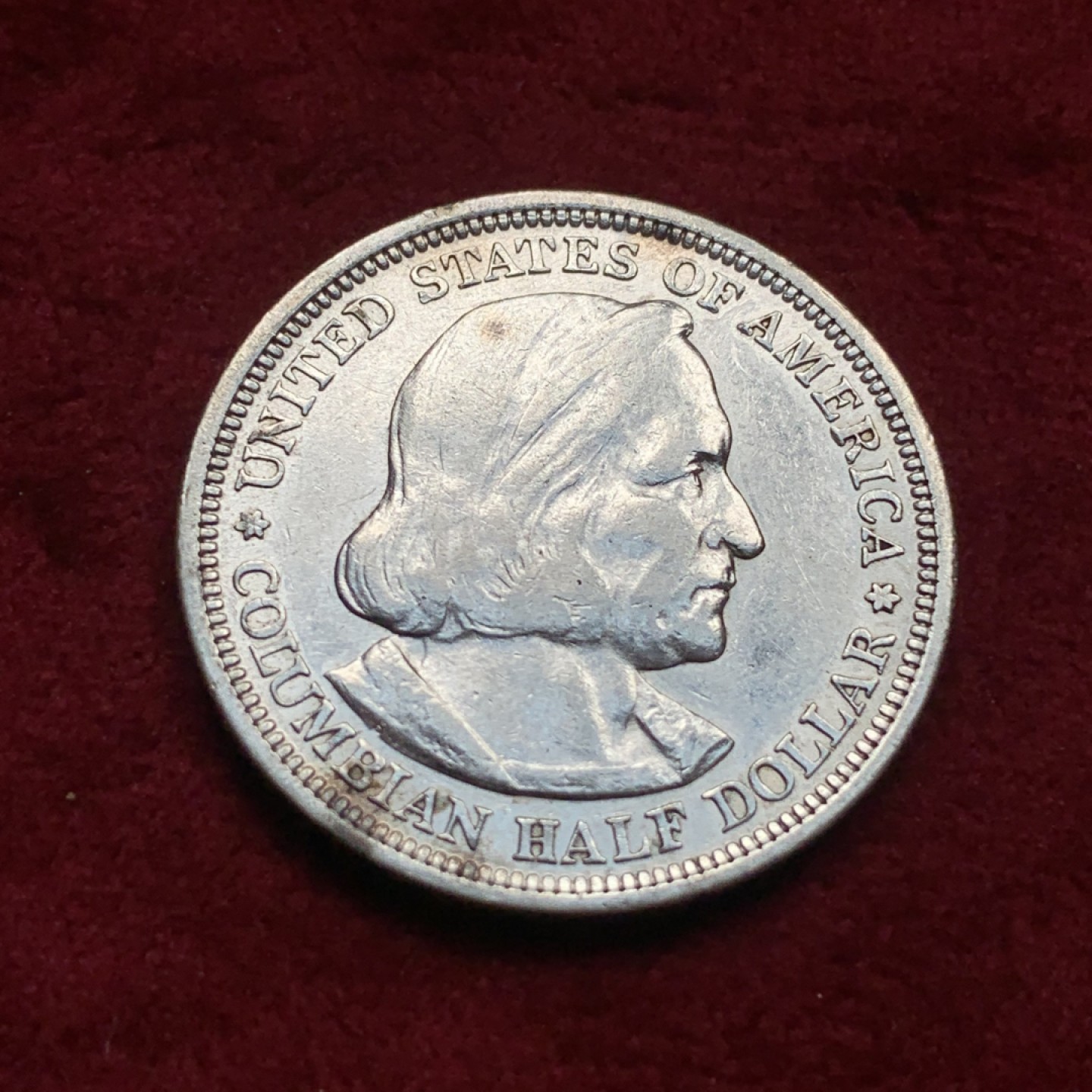 《竞宝斋》第76场-本周日，周一2场连拍（全场不限金额包邮） 美国 1893年 哥伦布 半美元 地球银币