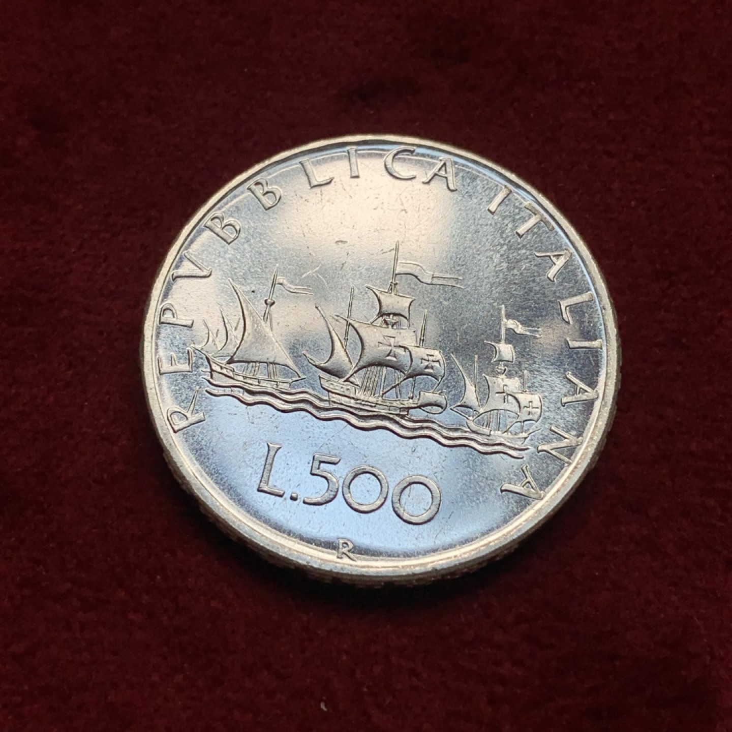 《竞宝斋》第76场-本周日，周一2场连拍（全场不限金额包邮） 1970R意大利500里拉银币，PL状态和光度很好