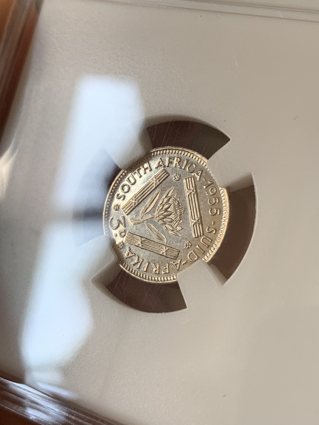 《竞宝斋》第76场-本周日，周一2场连拍（全场不限金额包邮） 南非伊丽莎白女王版（1955年）8枚，三铜五银