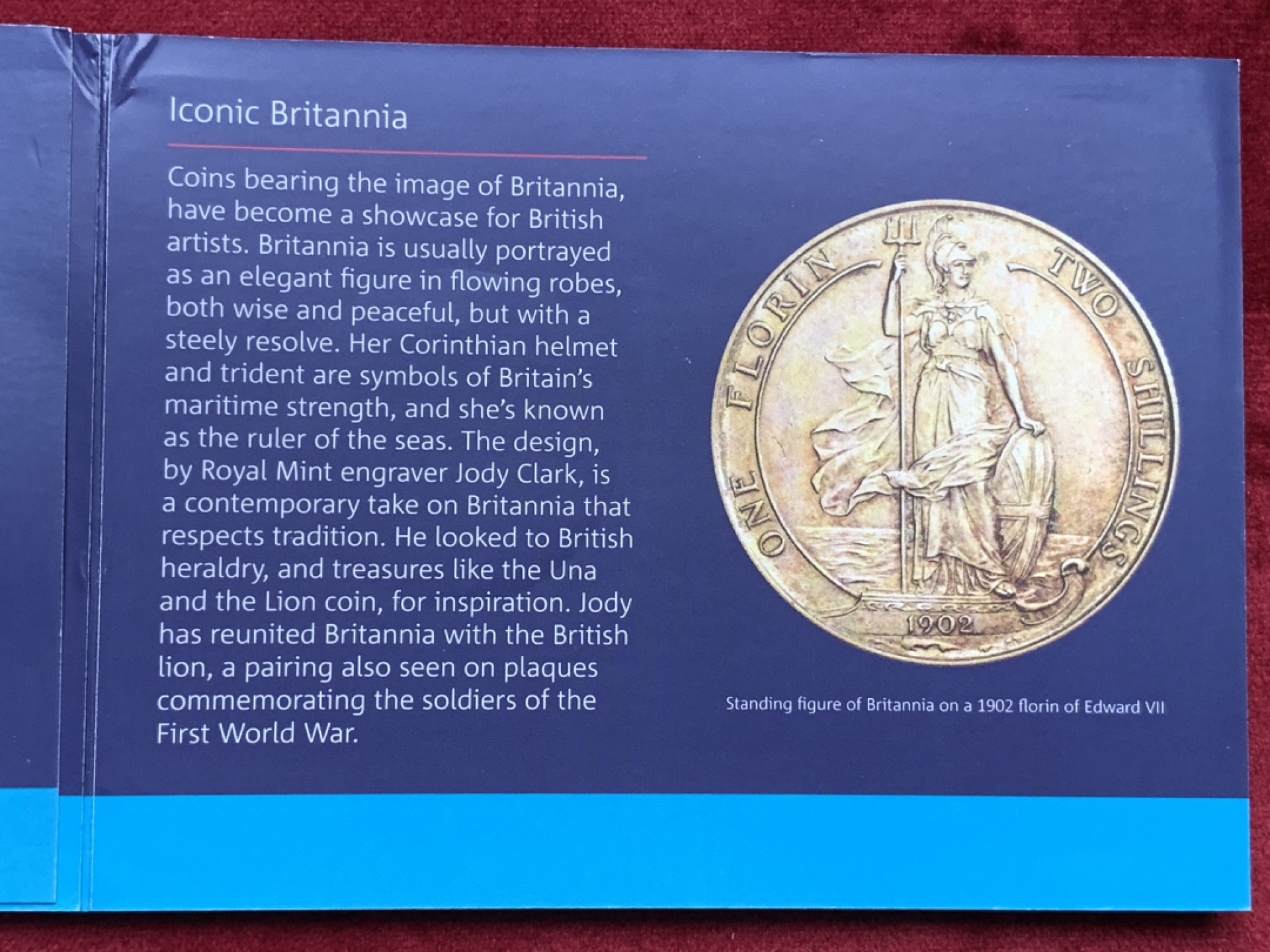 《竞宝斋》第76场-本周日，周一2场连拍（全场不限金额包邮） 英国 2015年不列颠尼亚女神50英镑纪念银币 带原包装