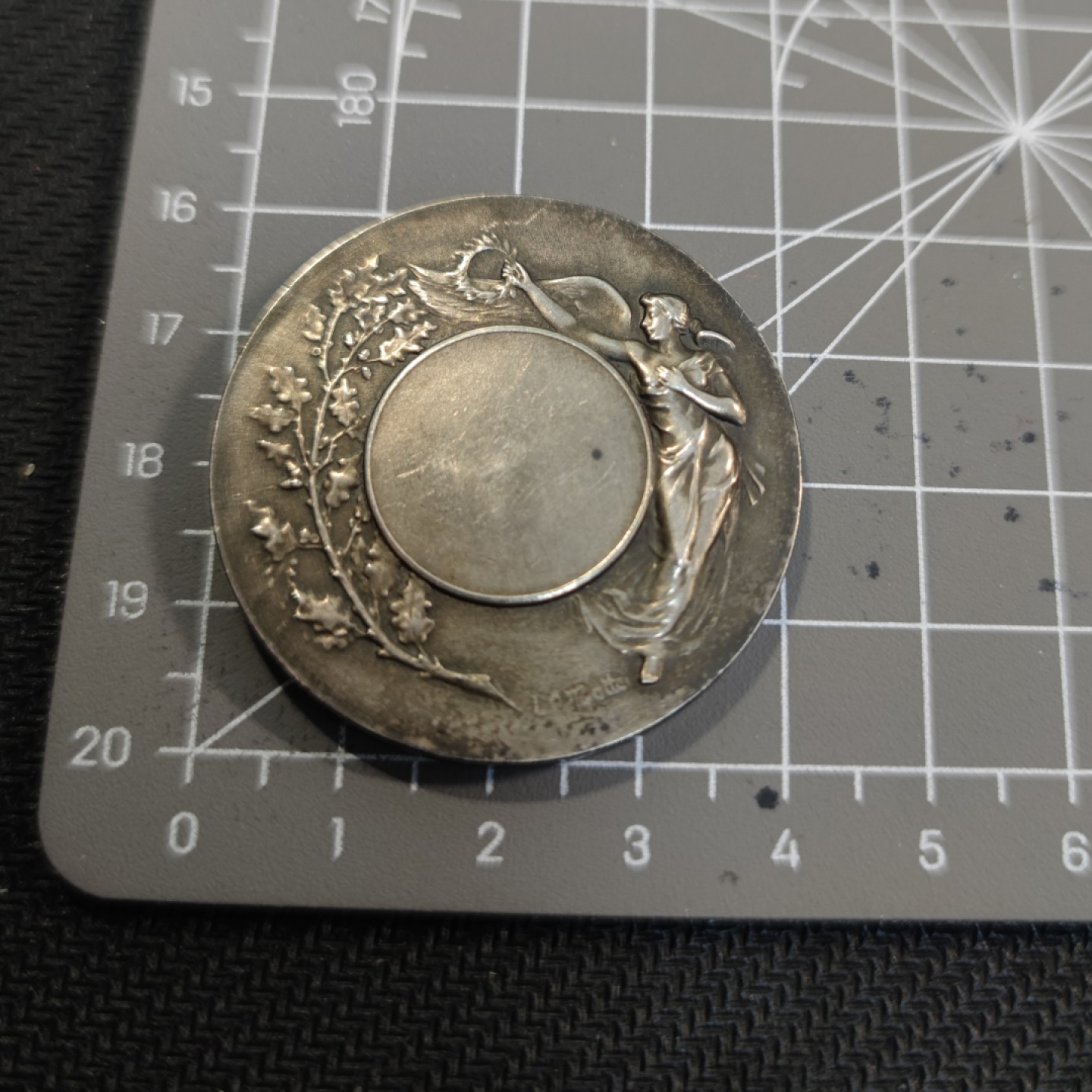 gush小明220721 原盒法国射击节镀银铜章