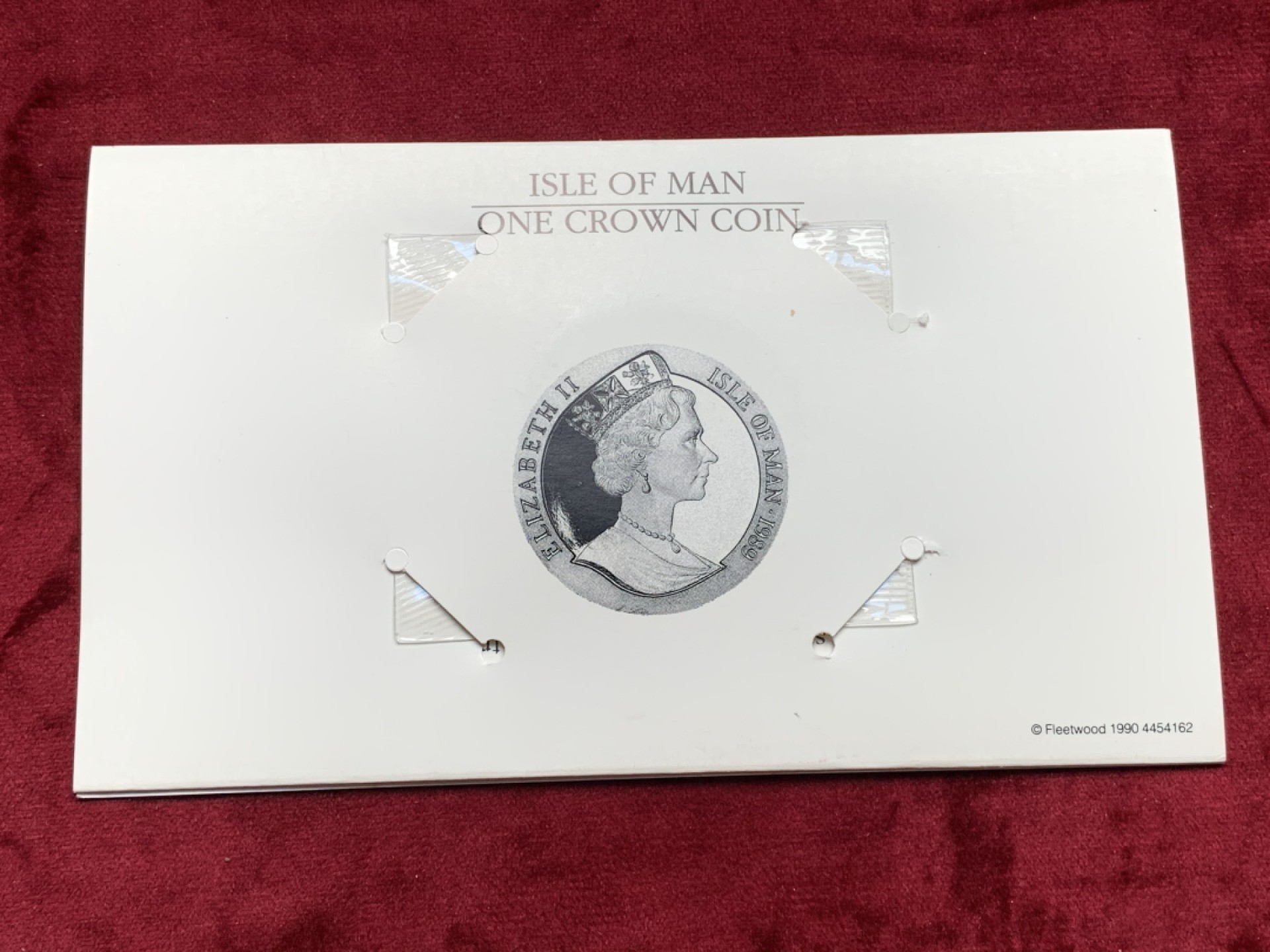 《竞宝斋》第76场-本周日，周一2场连拍（全场不限金额包邮） 马恩岛 1990年  黑便士镍币纪念 卡装 原包装