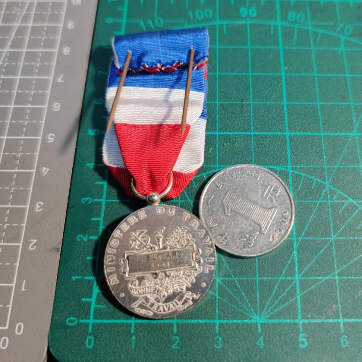 gush小明220721 法国劳动服务年限银章玛丽安娜像