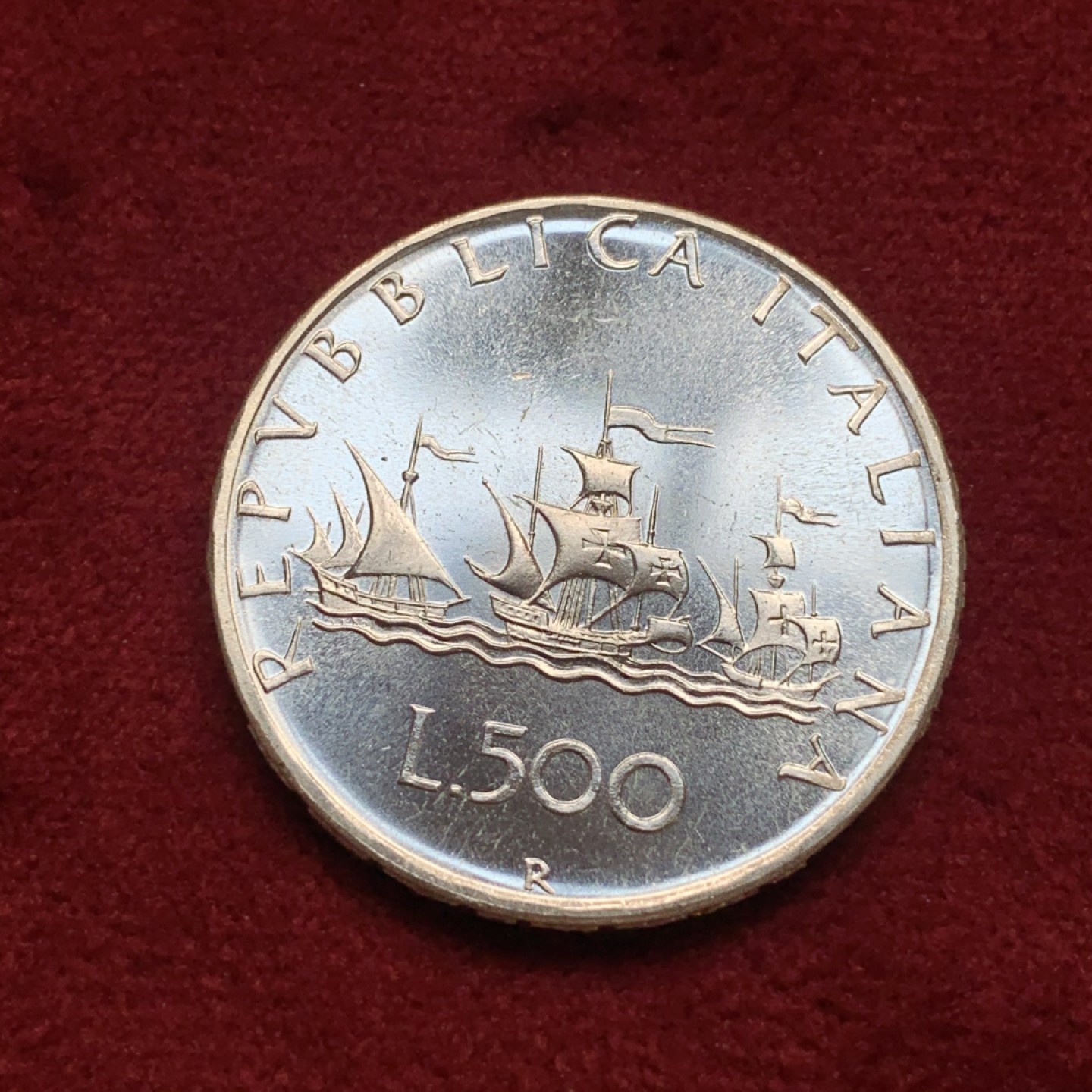 《竞宝斋》第76场-本周日，周一2场连拍（全场不限金额包邮） 1970R意大利500里拉银币，PL状态和光度很好