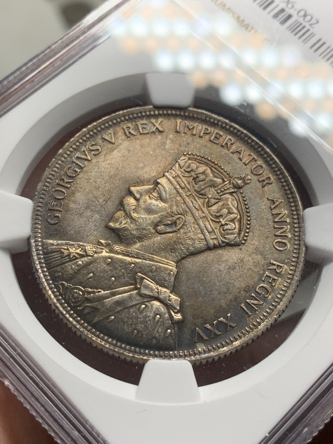 《竞宝斋》第76场-本周日，周一2场连拍（全场不限金额包邮） NGC-MS62 加拿大 1935年1元 乔治五世大银币 醇黑包浆 原汁原味