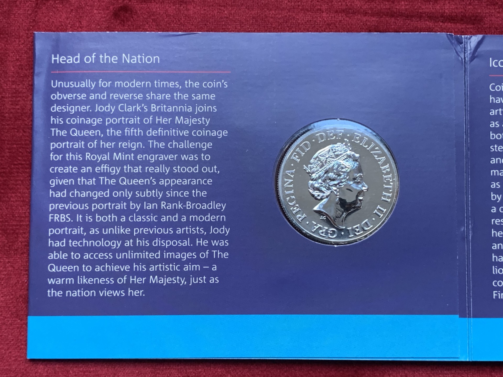 《竞宝斋》第76场-本周日，周一2场连拍（全场不限金额包邮） 英国 2015年不列颠尼亚女神50英镑纪念银币 带原包装