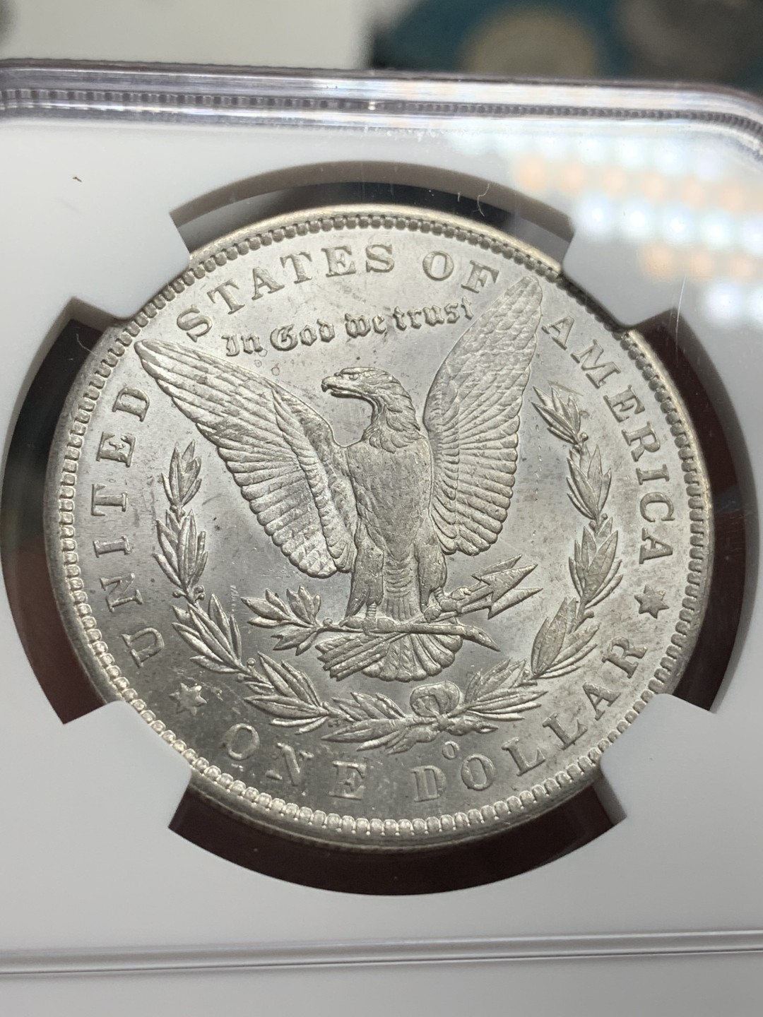 《竞宝斋》第76场-本周日，周一2场连拍（全场不限金额包邮） NGC-MS62 美国 1885-O年 摩根一元 大银币 顶级原光品