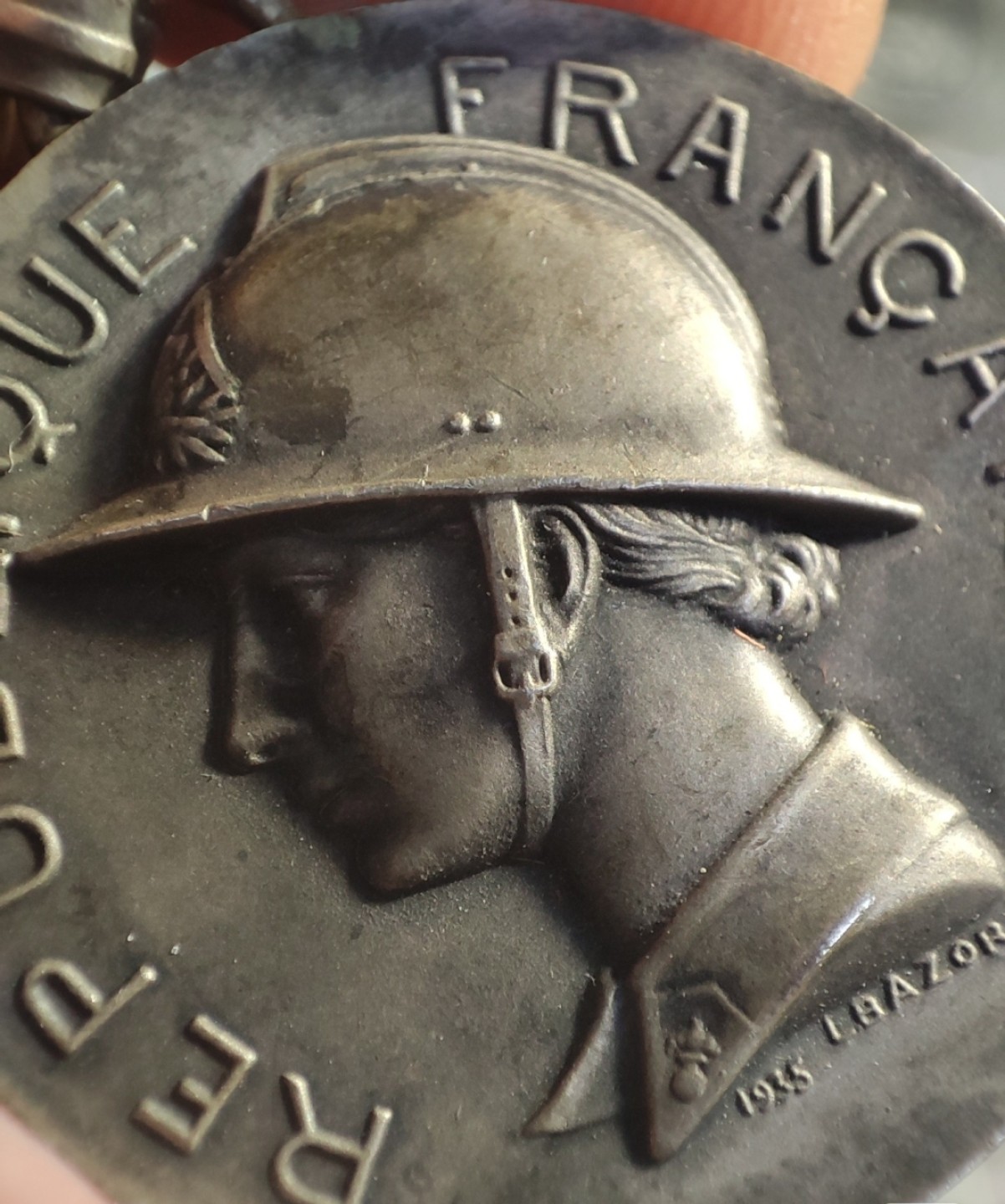 gush小明220721 1935法国消防银章 巴黎造币厂950银