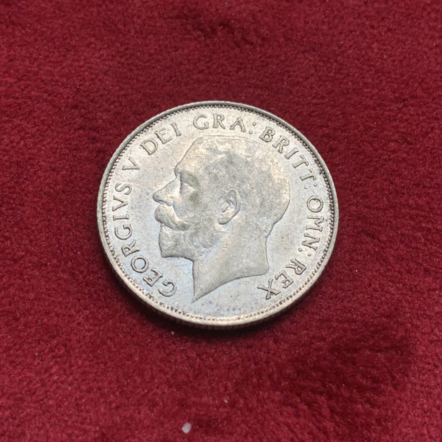 《竞宝斋》第76场-本周日，周一2场连拍（全场不限金额包邮） 好品 1923 乔治五世先令银币 头发都打出来了