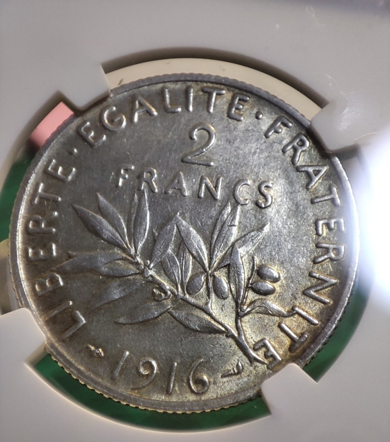 gush小明220721 法国1916年2f银币