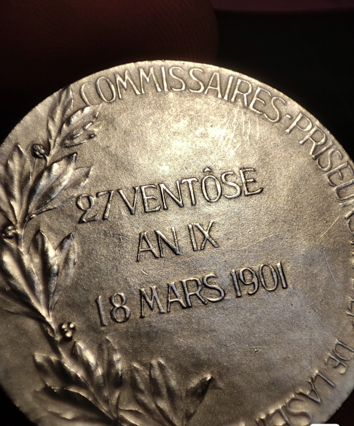 gush小明220721 法国1901年艺术麦朵儿银章 塞纳河拍卖商纪念，李维章牌