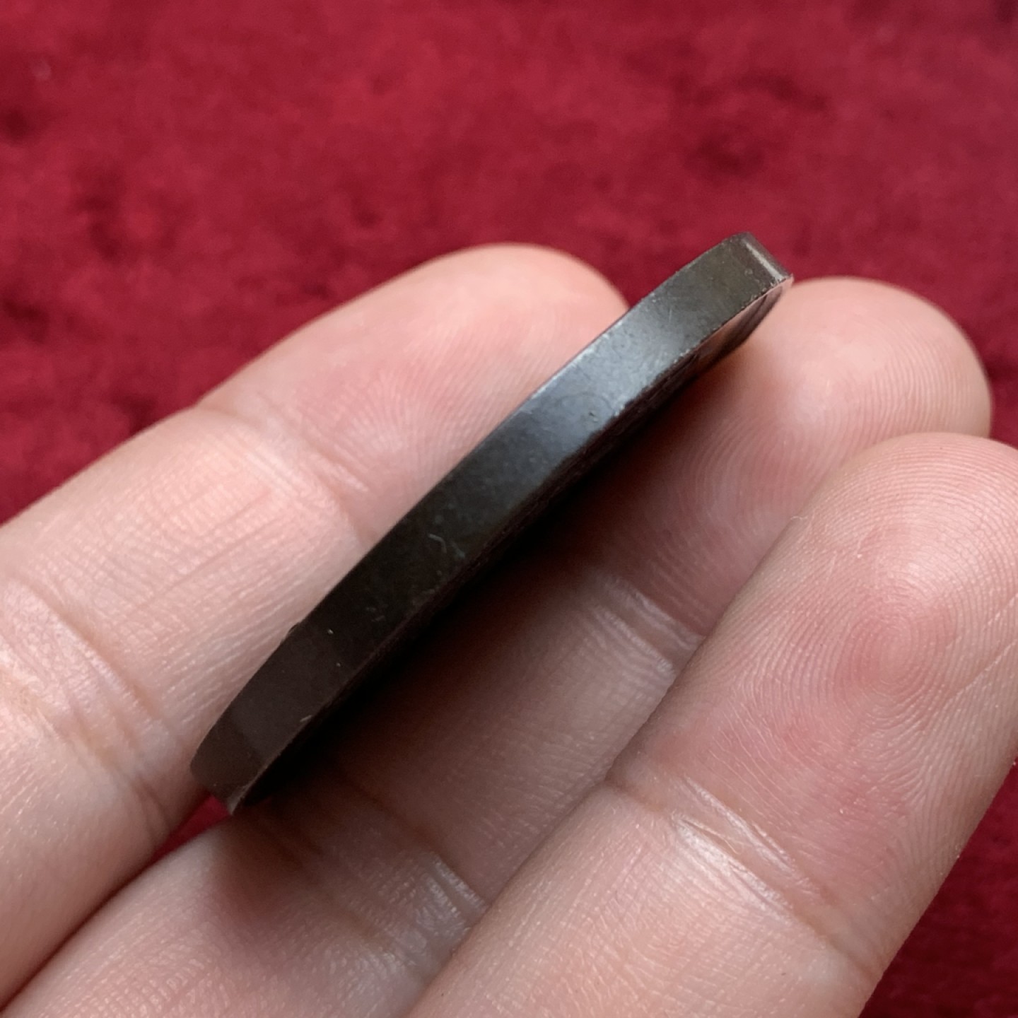 《竞宝斋》第76场-本周日，周一2场连拍（全场不限金额包邮） 法国 1817年 高浮雕铜章  40.7mm 34.12克