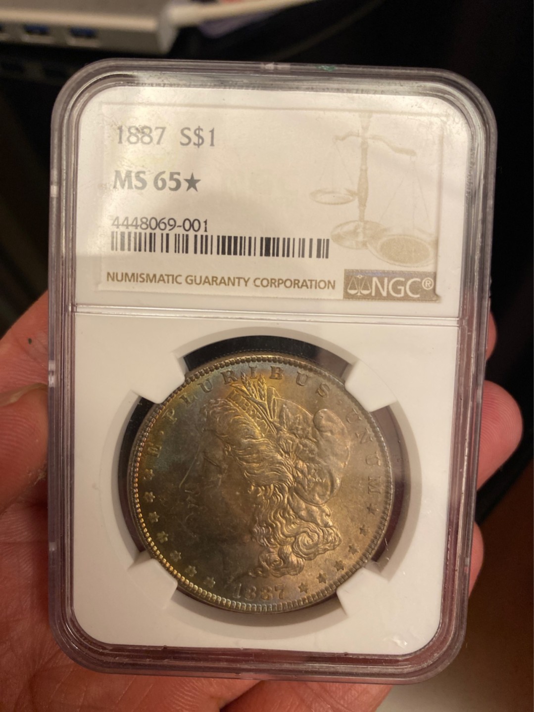 收藏联盟Quantum Auction 第178期拍卖 今晚七点开拍 1887年美国鹰洋 NGC MS65🌟五彩包浆