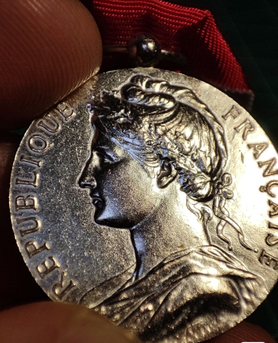 gush小明220721 法国劳动服务年限银章玛丽安娜像