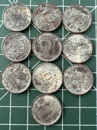 泡泡堂第四十三期  世界硬币纪念章专场（无押金，无佣金，捡漏，全场20包邮，偏远地区除外） - 美国越战军队用币十个