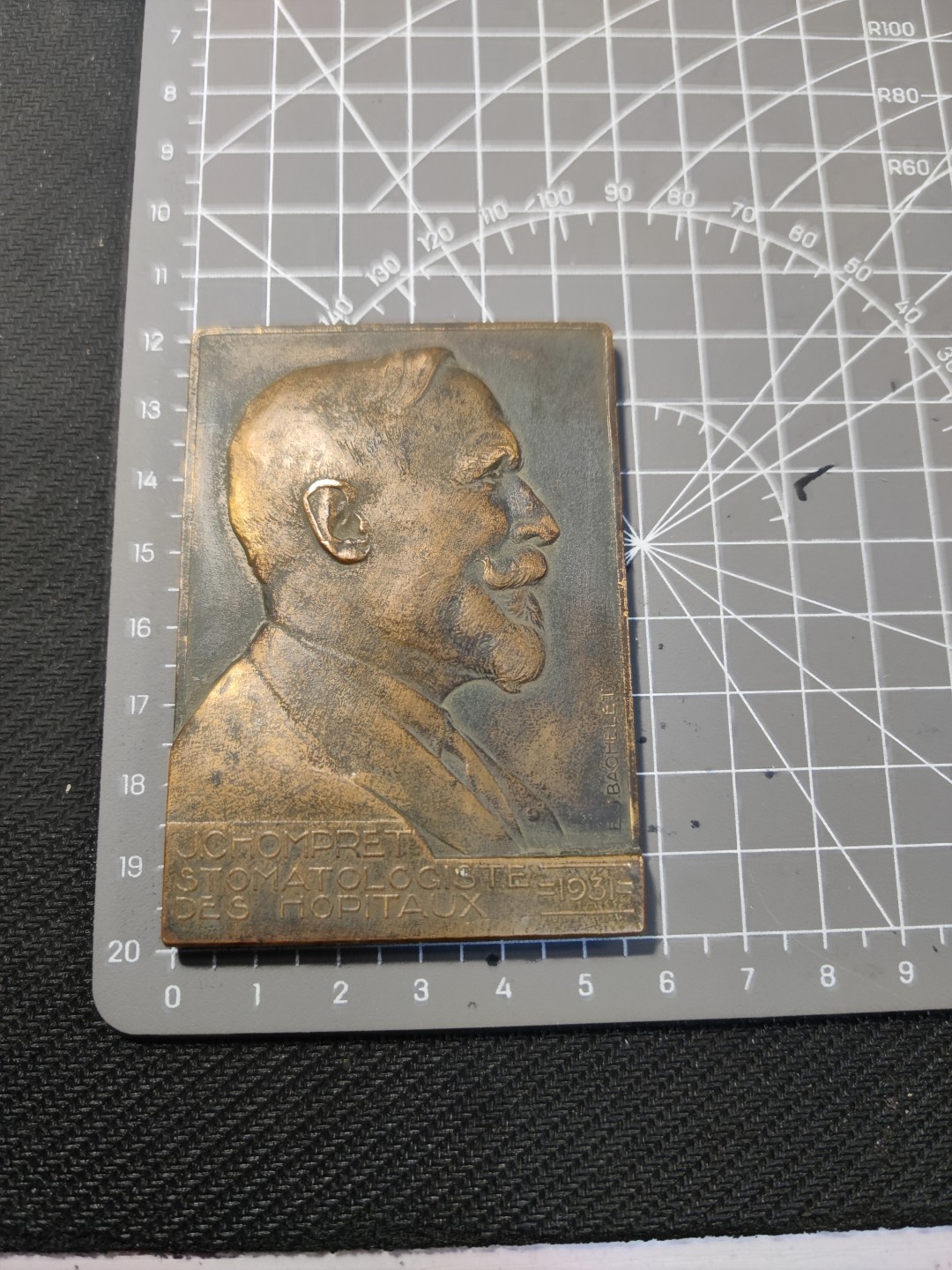 gush小明220721 法国景观建筑纪念铜章1931 口腔医学家纪念，巴黎造币厂