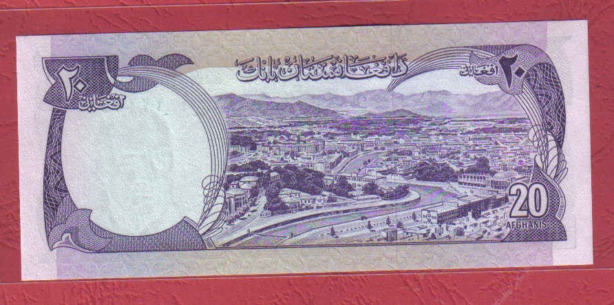 阿富汗1977年20尼 克劳斯目录P-48 实物图 UNC    