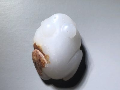 玉蟾手把件 - 玉蟾手把件