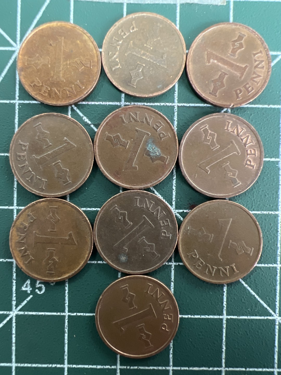 泡泡堂第五十七期  世界硬币专场（无押金，无佣金，捡漏，全场20包邮，偏远地区除外） 芬兰一分铜版十个