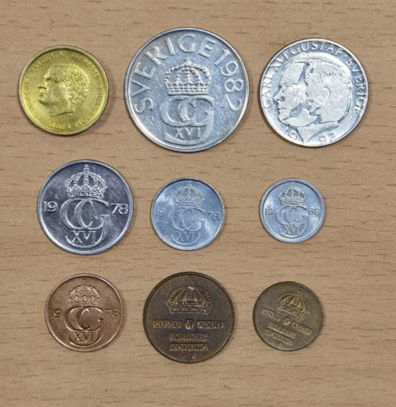 北京马甸外国钱币专卖微拍第八十一期，非贵金属流通币，纪念币专场，陆续上新，欢迎关注 瑞典套币