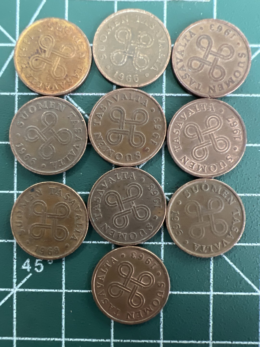 泡泡堂第五十七期  世界硬币专场（无押金，无佣金，捡漏，全场20包邮，偏远地区除外） 芬兰一分铜版十个