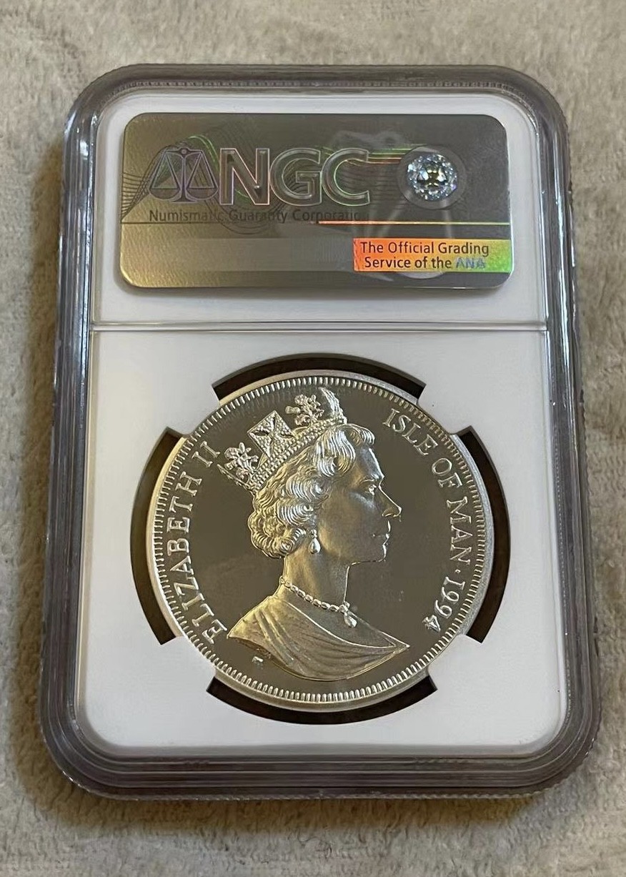 【麦克币章收藏】拍卖第二期 英属马恩岛诺曼底登陆50周年纪念精制币