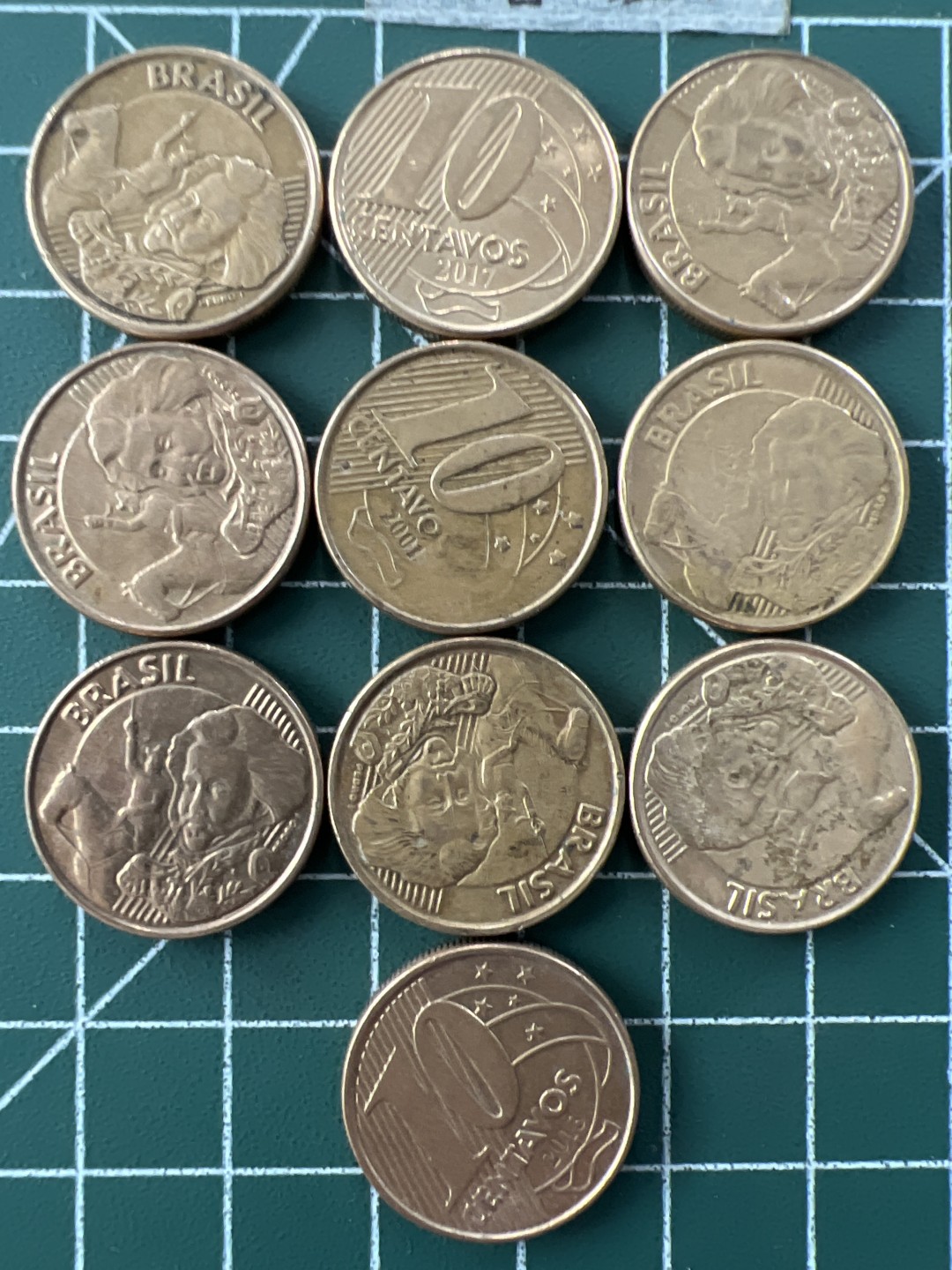 泡泡堂第二十九期  世界硬币纪念章专场（无押金，无佣金，捡漏，全场20包邮，偏远地区除外） 巴西10分十个