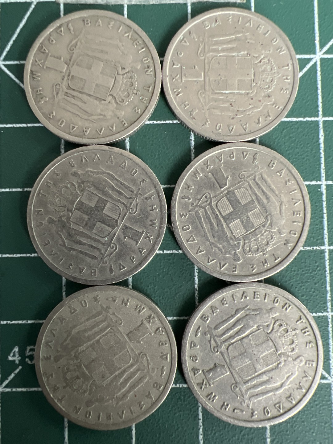 泡泡堂第四十九期  世界硬币纪念章专场（无押金，无佣金，捡漏，全场20包邮，偏远地区除外） 希腊五十年代光头六个