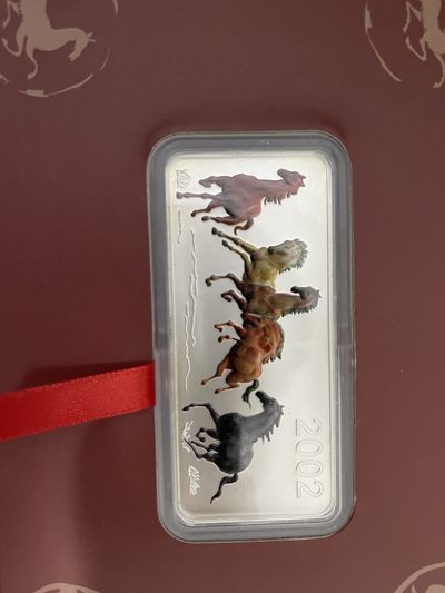 CSIS-GREAT评级精品钱币拍卖第一百五十三期 - 蒙古马 5盎司 银币 带盒证