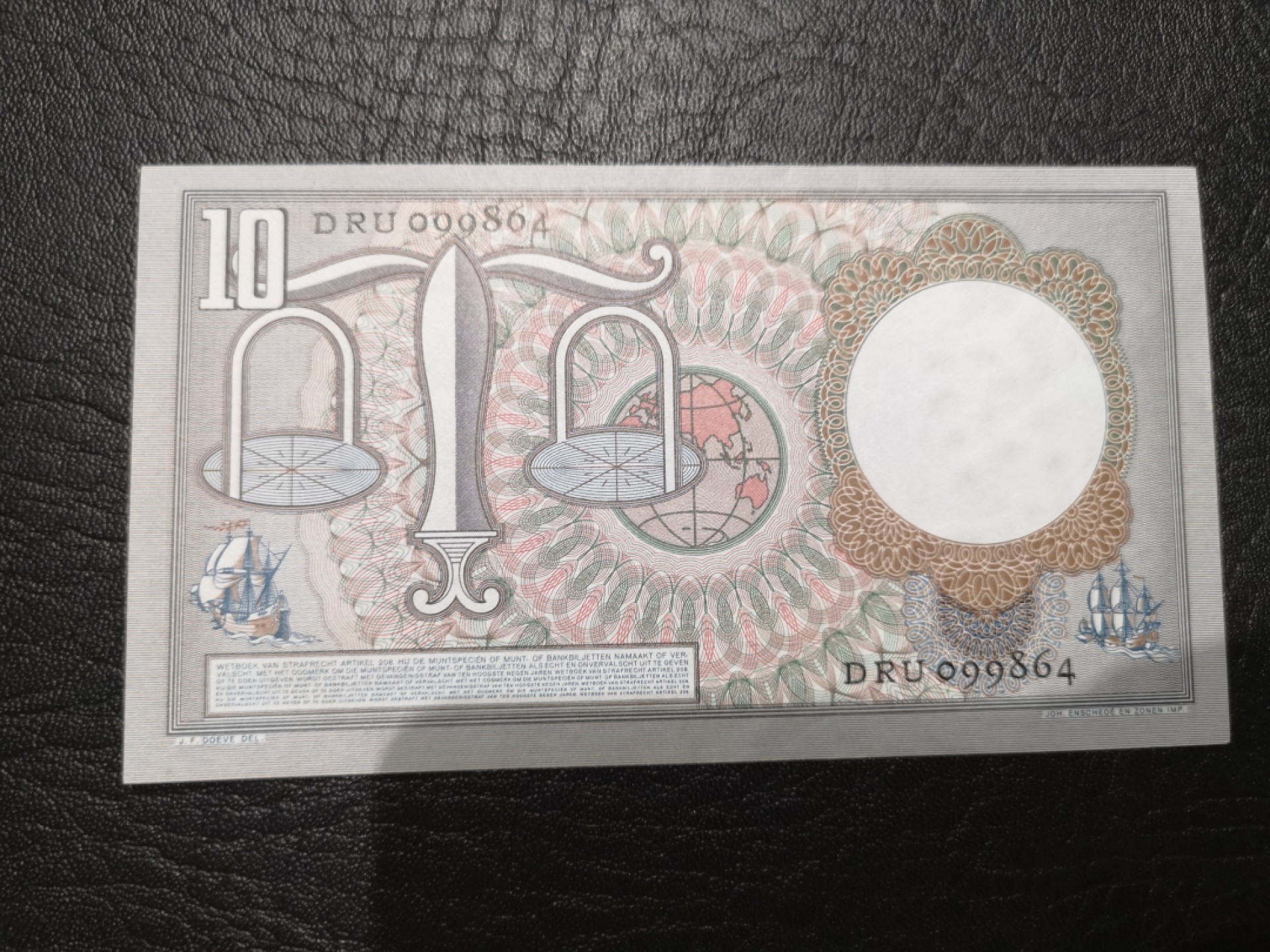 《外钞收藏家》第一百九十期 1953年荷兰10盾 全新UNC 