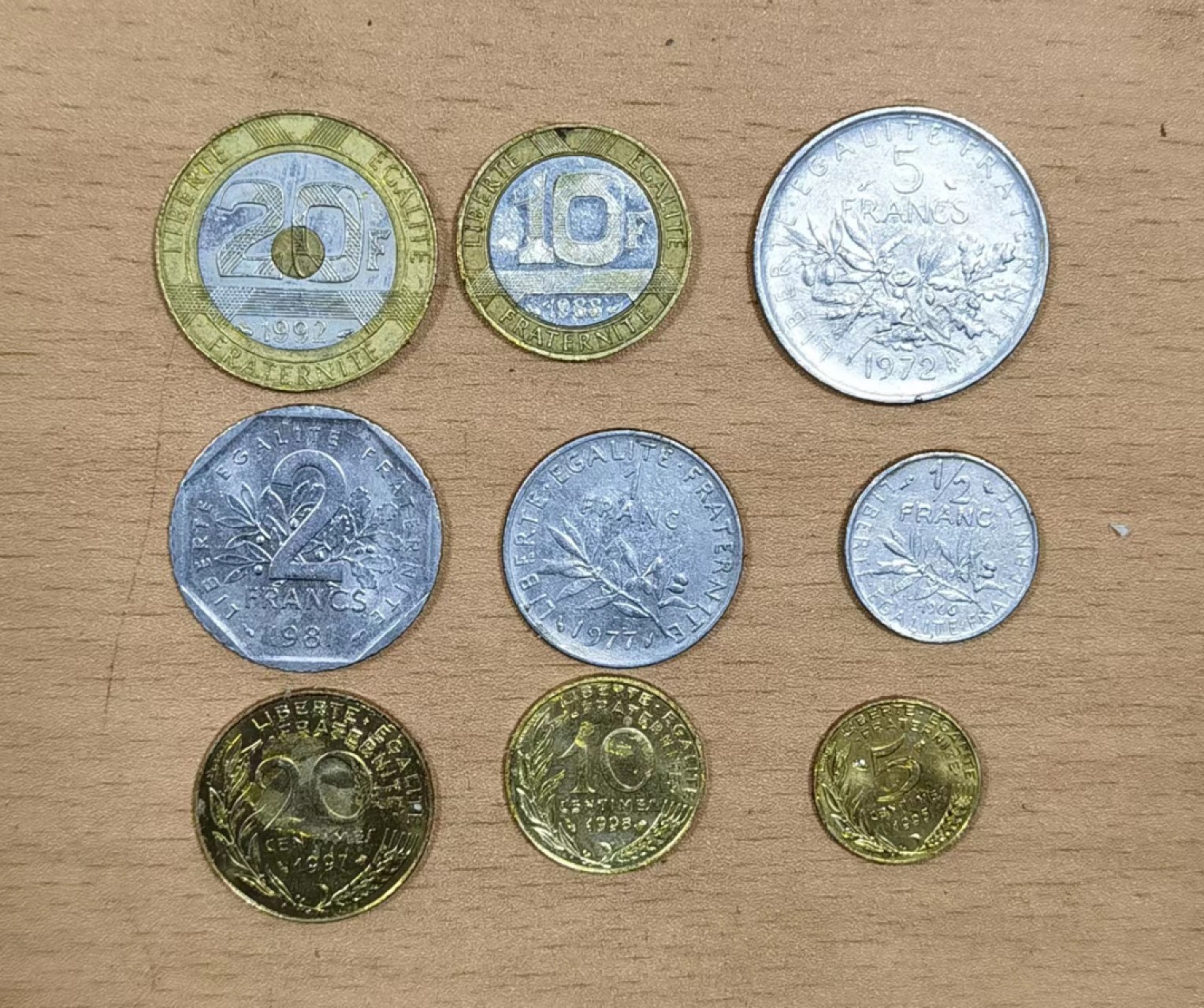 北京马甸外国钱币专卖微拍第八十一期，非贵金属流通币，纪念币专场，陆续上新，欢迎关注 法国