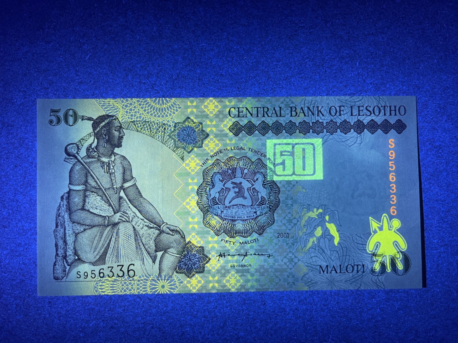《张总收藏》65期——外币盛宴 莱索托50元 UNC 2001年版