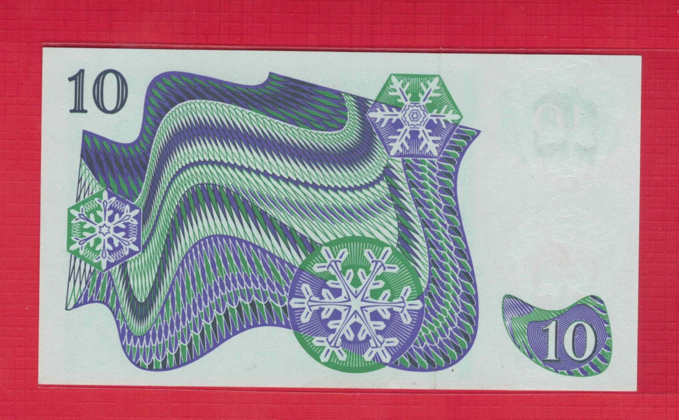 瑞典1990年10克朗 A冠 无4 数三 欧洲纸币 实物如图 UNC 