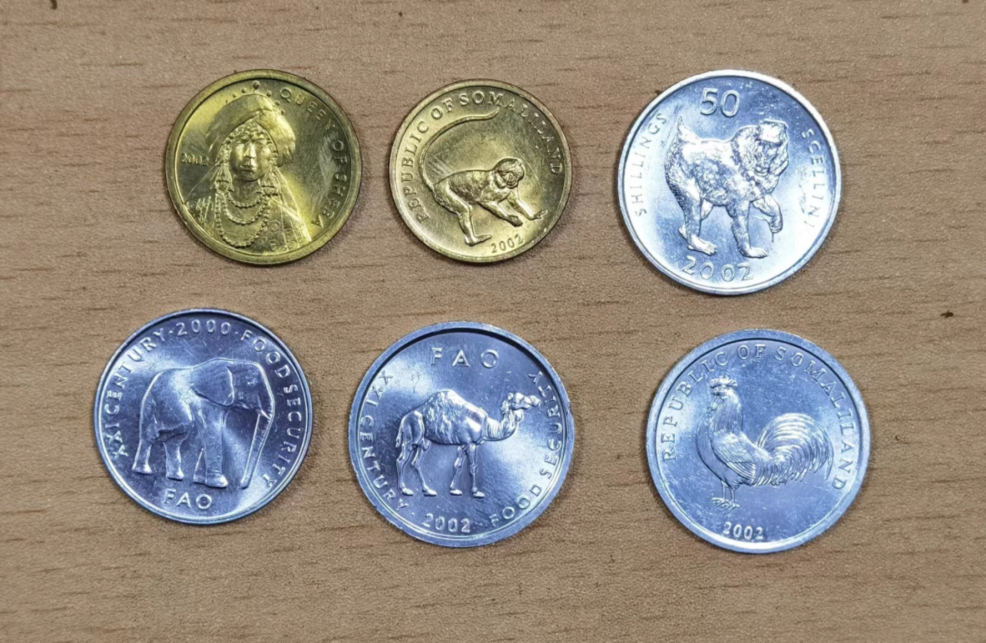 北京马甸外国钱币专卖微拍第八十一期，非贵金属流通币，纪念币专场，陆续上新，欢迎关注 全新索马里与索马里兰流通纪念币