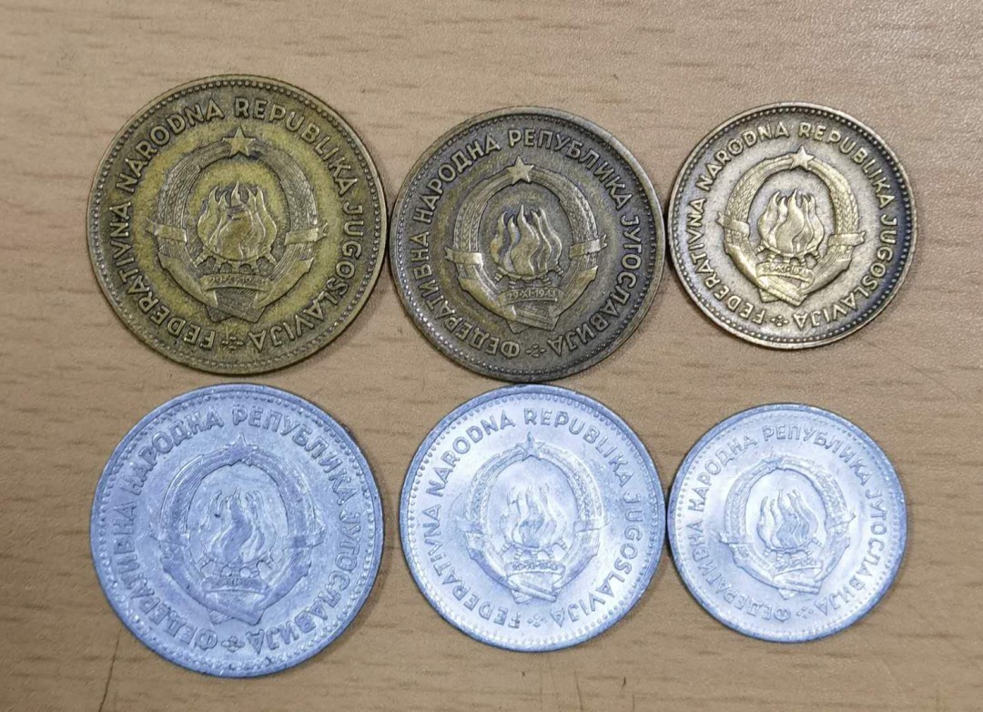 北京马甸外国钱币专卖微拍第八十一期，非贵金属流通币，纪念币专场，陆续上新，欢迎关注  195X年南斯拉夫