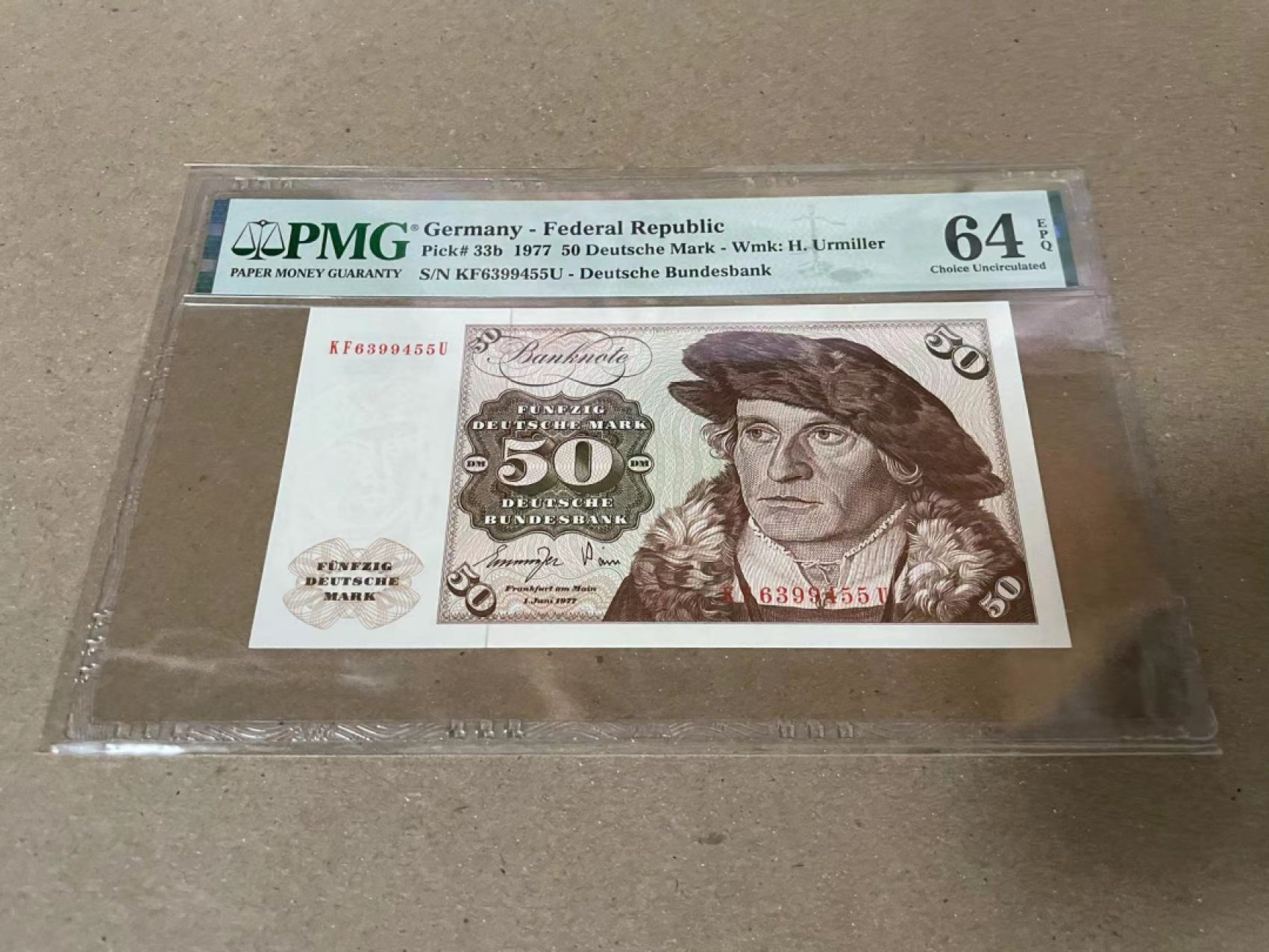 【Blue Auction】✨世界纸币精拍第206期【精】 德国 1977年50马克 PMG64EPQ 