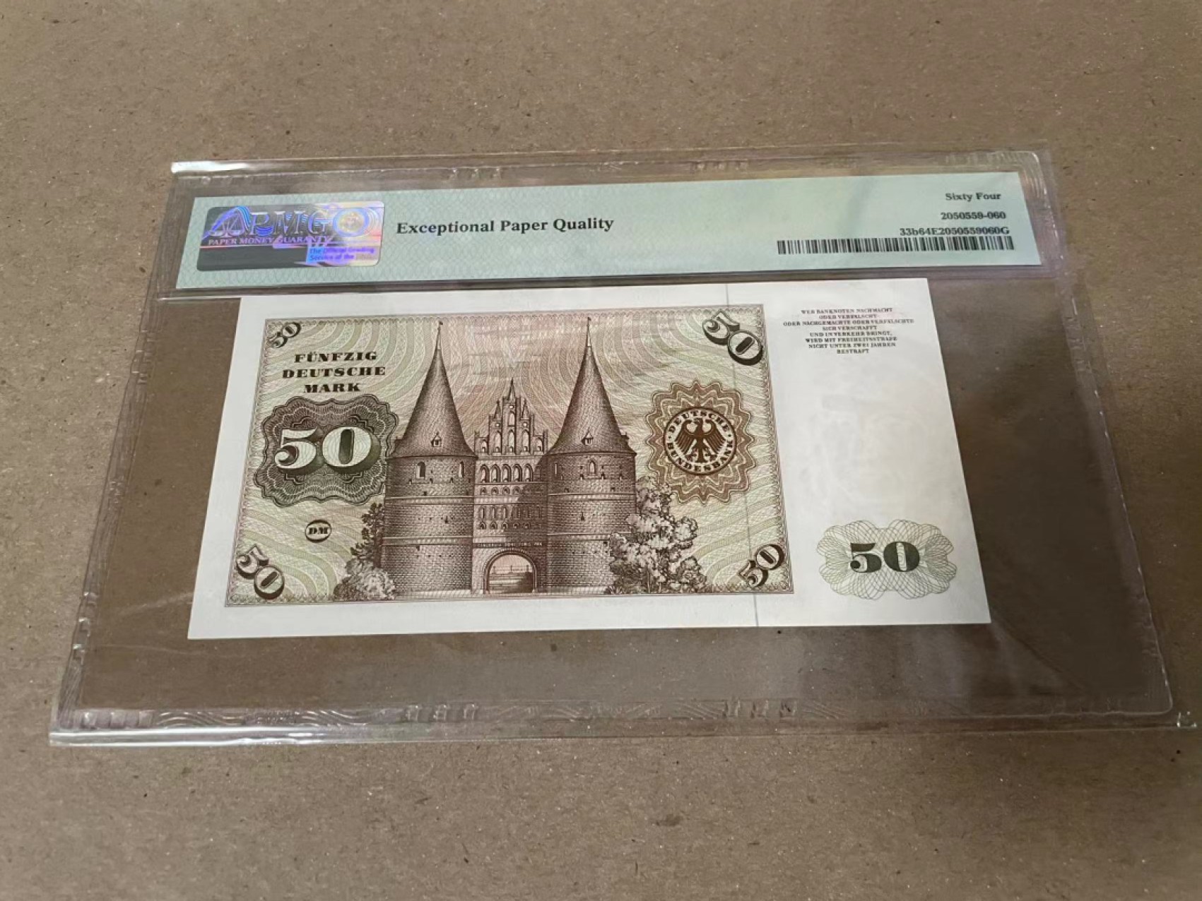 【Blue Auction】✨世界纸币精拍第206期【精】 德国 1977年50马克 PMG64EPQ 