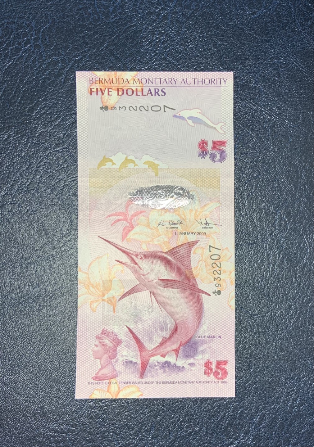 收藏联盟Quantum Auction 第179期拍卖 百慕大2009年5元 全新UNC 首发洋葱冠 剑鱼