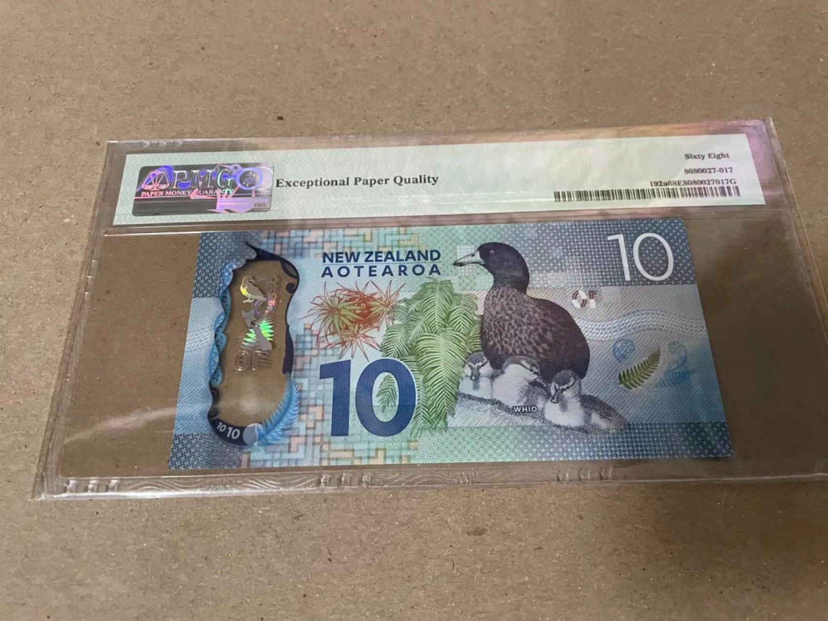 【Blue Auction】✨世界纸币精拍第206期【精】 【无47】新西兰 2015-16年10元 PMG68EPQ 超高分
