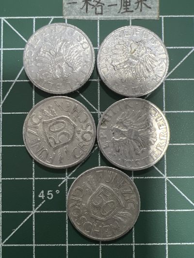 泡泡堂第三十四期  世界硬币纪念章专场（无押金，无佣金，捡漏，无押金，无佣金，捡漏，全场20包邮，偏远地区除外） - 奥地利二战50分五个