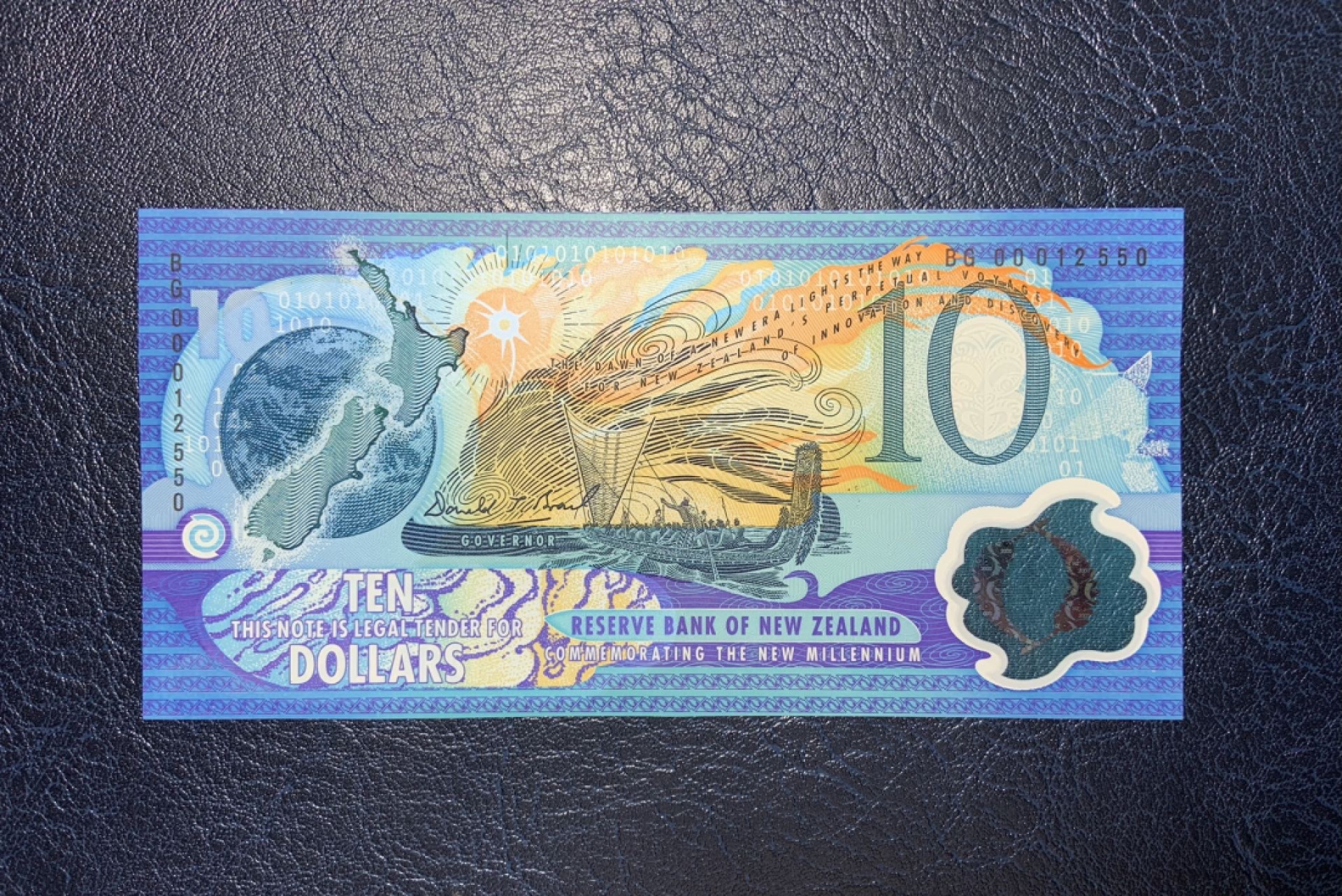 收藏联盟Quantum Auction 第179期拍卖 新西兰2000年10元 全新UNC 千禧年纪念钞 塑料币 少见