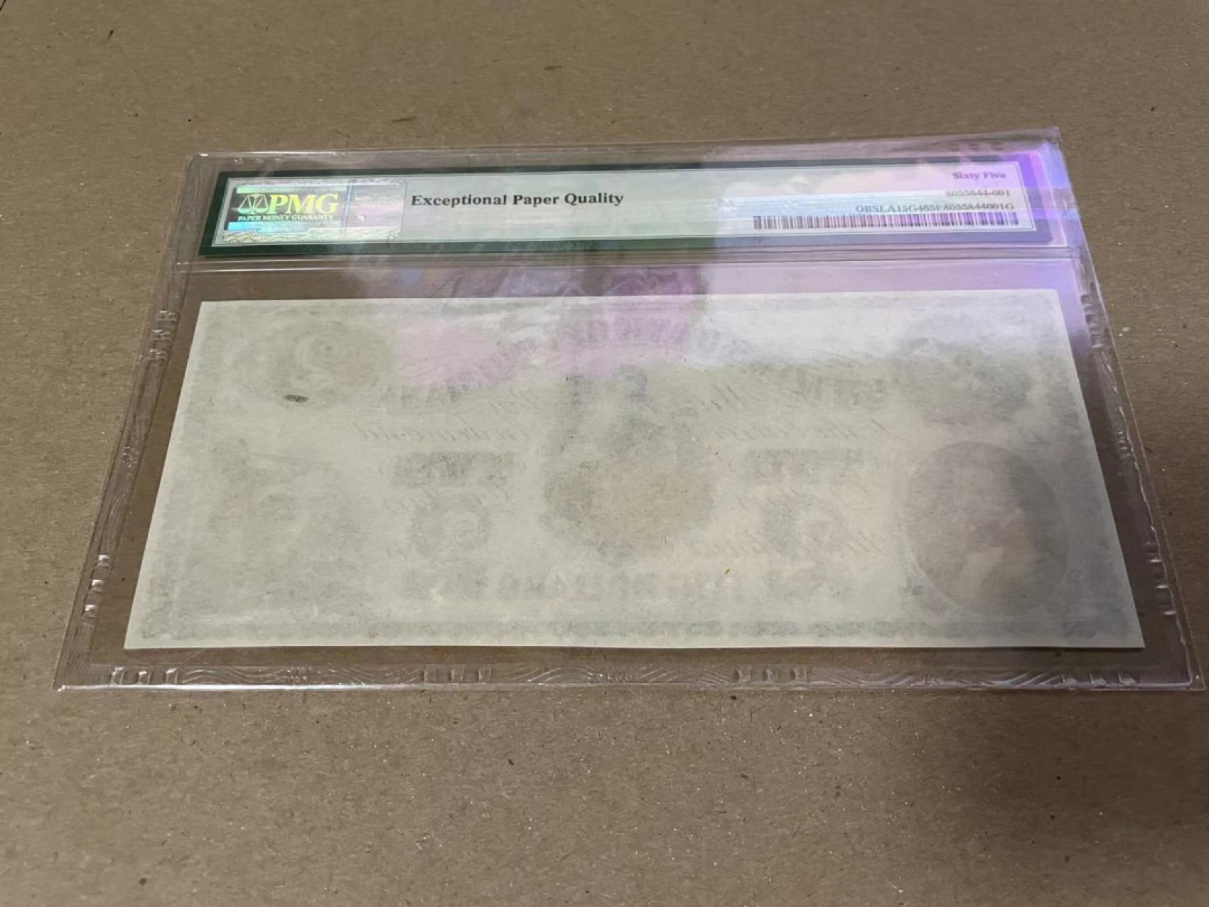 【Blue Auction】✨世界纸币精拍第206期【精】 美国 路易斯安那州 1860年代2美金 PMG65EPQ 大票幅雕刻精美