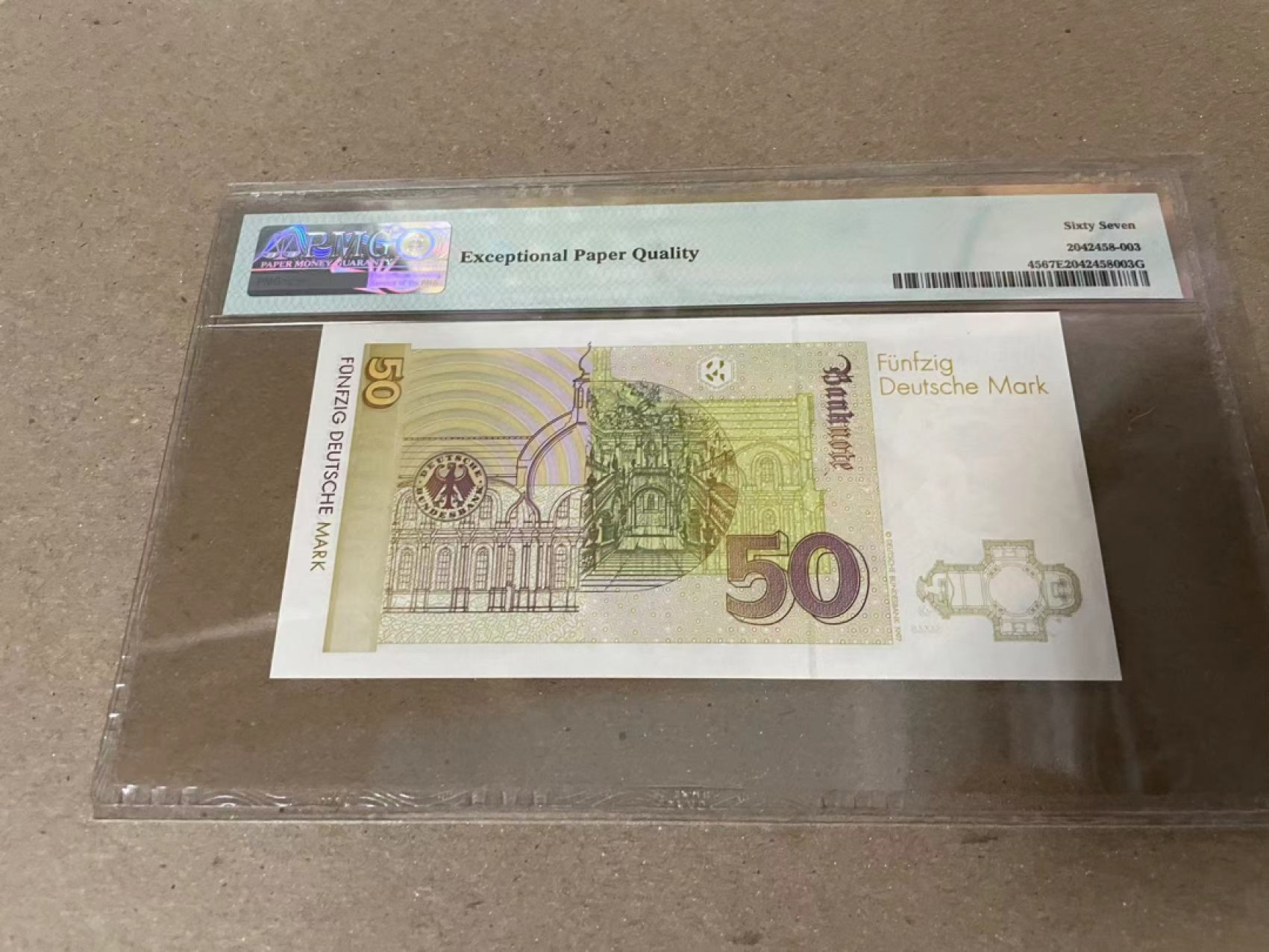 【Blue Auction】✨世界纸币精拍第206期【精】 德国 1996年50马克 PMG67EPQ 